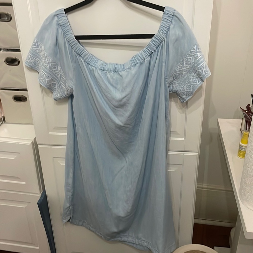 Athleta L chambray dress or coverup